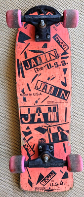 Vintage Nash Skateboard 1986 Made in USA Jamin Jam Pink Wheels