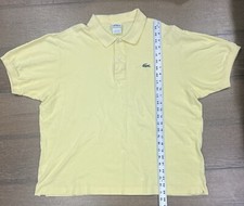 Lacoste Polo Shirt Men  s Size 7 Yellow Classic Fit Alligator Logo