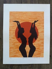 Fred Edwards "Sun Dance" Art Lithograph 12" x 16" Signed & Dated 1978 #6/50