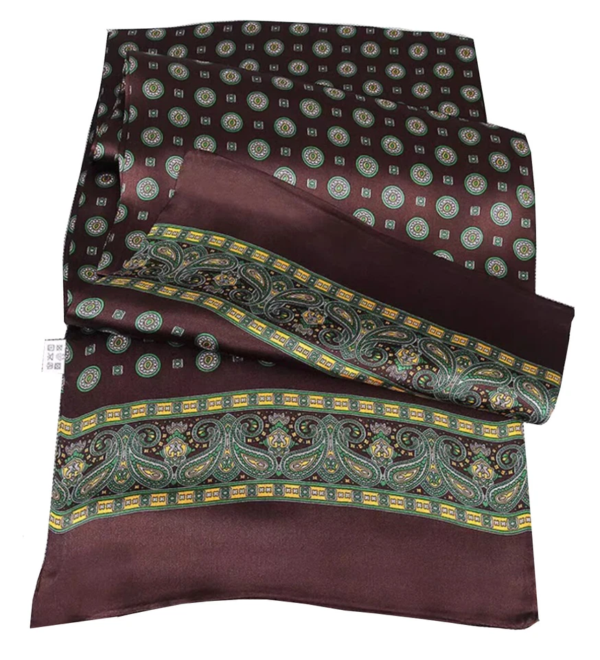 Para hombres 100 Bufanda de Seda Negocios Corbata Moda Bistratal Lunares Paisley Foto 2 de 4