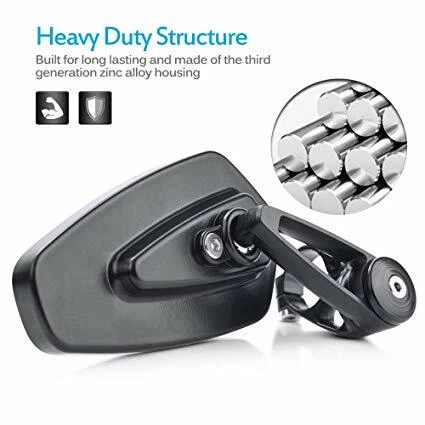 For Suzuki SV650 SV650S SV1000 SV1000S Motorcycle Handle Bar End Side Mirrors US - Image 4 of 4