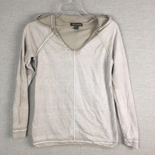 Tommy Bahama Womens Hoodie Top V-Neck 