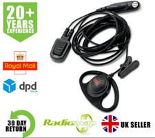 ENTEL EA12/450 D-SHAPE EARPIECE WITH MIC & PTT FITS HX400 SERIES TWO WAY RADIO