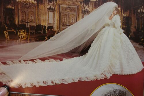 Princess Diana Wedding Dress & Her Bridesmaids Paradise P-058 Crochet PATTERN - Picture 2 of 6