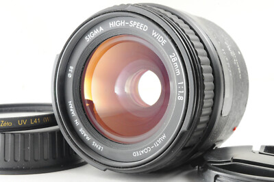 [AS IS] Sigma High Speed Wide 28mm f/2.8 MC Fix for Canon EF SLR w/ Caps READ