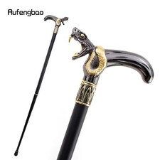 Vintage Gold Snake Designer Handle Antique Style Victorian Cane Walking Stick