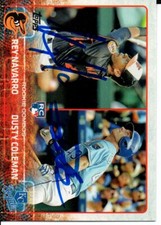 Rey Navarro Orioles Dusty Coleman Royals 2015 Topps Update Signed Card