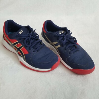 Asics Gel Game GS Junior Tennis Shoe (Blue/Red) for Tennis