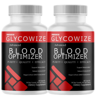 Glycowize Advanced Blood Optimizer Glycogen Support Supplement - Two (2) Bottles
