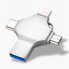 4IN1 USB Flash Drive 256GB Photo Memory Stick Type-c For i Phone Android PC Lot