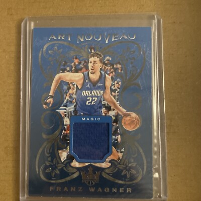 2023-24 Court Kings FRANZ WAGNER Art Nouveau Game Worn 2 Color PATCH Magic 