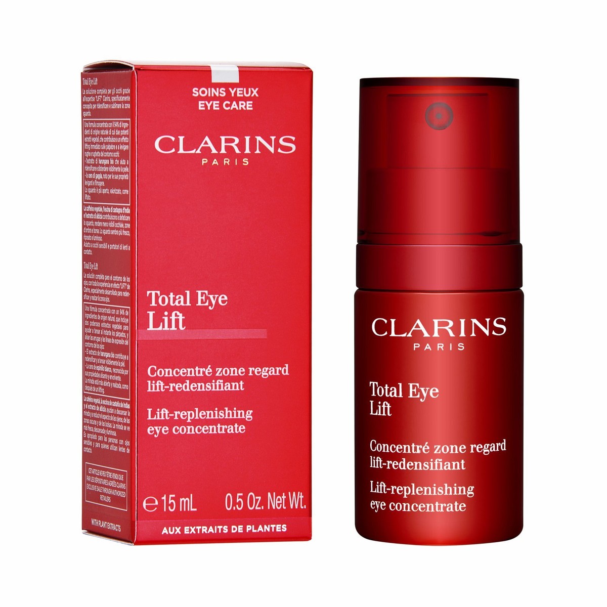 包邮包税Clarins Total Eye Lift Lift-Replenishing eye Concentrate