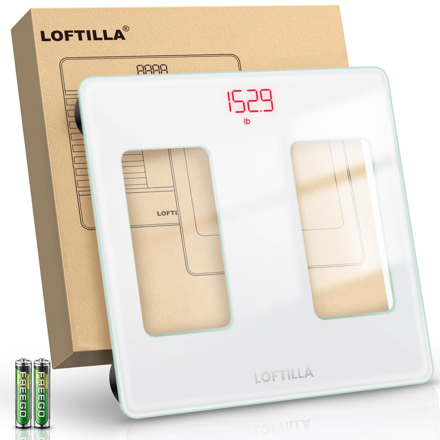 Bathroom Scale for Body Weight, Highly Accurate Weight Scale for Home Used, D...