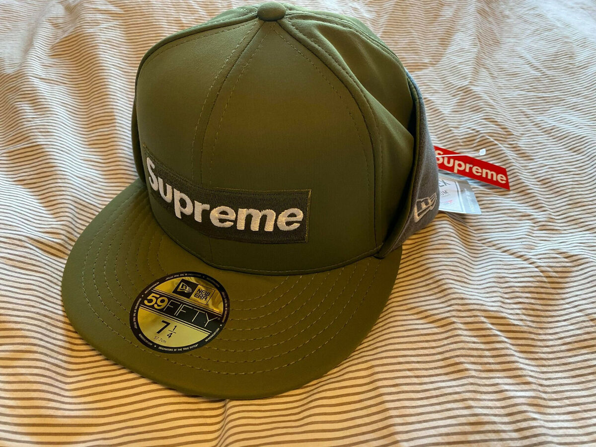 Supreme WINDSTOPPER Small Box Earflap Hat White IN HAND READY TO SHIP