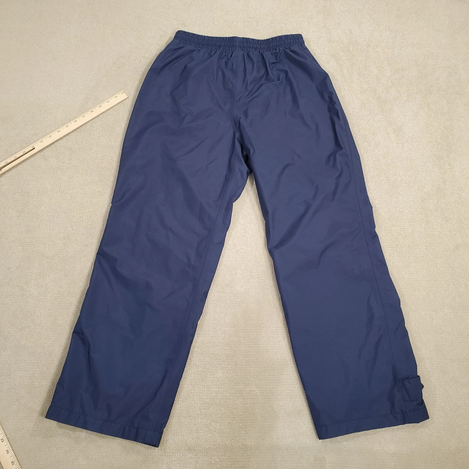 Cabelas Pants Mens Medium Blue Gore Tex Windbreaker Hiking Outdoors Fishing *
