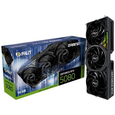 Palit NVIDIA RTX 5080 GamingPro 16GB Graphics Card GDDR7 HDMI   DisplayPort
