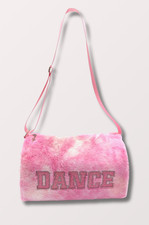 NEW Capezio Faux Fur Dance Duffle Bag in Pink