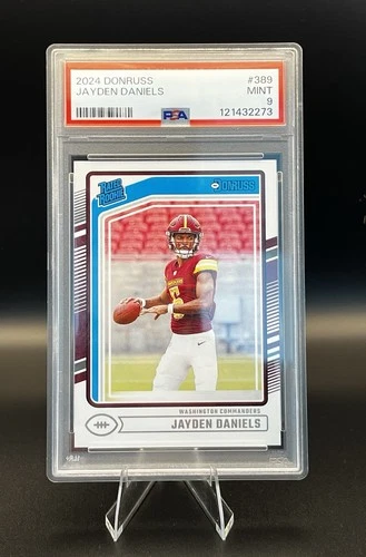 🔥 2024 Panini Donruss Rated Rookie Jayden Daniels #389 PSA 9 🔥