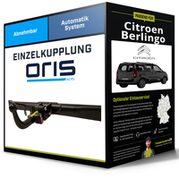 Abnehmbare AnhäNgerkupplung für Citroen Berlingo 06.18- Typ Er/ Ec/ K9 Oris NEU
