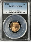 1944-S LINCOLN WHEAT CENT ~ NGC MS 65 RD ~BEAUTIFUL COIN~REF#98-006
