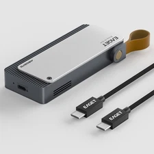 EAGET 40Gbps M.2 NVMe SSD Enclosure with Cooling Fan Compatible Thunderbolt 4/3