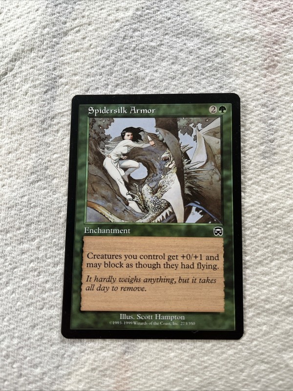 SpiderSilk Armor Magic The Gathering Enchantment Card MTG