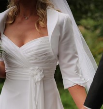 Brautkleid mit kl. Schleppe,Bolero und Schleier