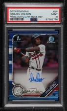 2019 Bowman Chrome Prospect Blue Refractor Isranel Wilson PSA 9 MINT Auto 0h2x