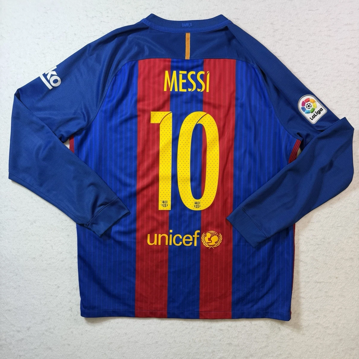 FC Barcelona Messi 10 ユニフォーム 長袖 オーセンティック messi barcelona jersey long sleeve products for sale | eBay