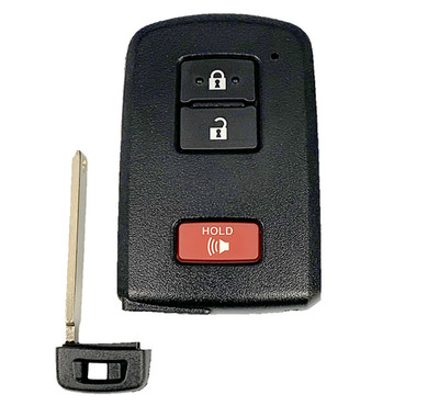 OEM Toyota Keyless Remote Fob 3 Button + Uncut Key Insert HYQ14FBB