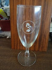 PLAYBOY CLUB CHAMPAGNE GLASS WITH FEMLIN PRINT DESIGN HUGH HEFNER BUNNY