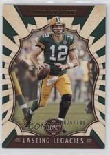2019 Panini Legacy Lasting Legacies Green /100 Aaron Rodgers #LL-AR 1h9m