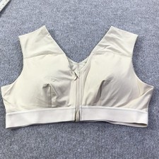 Tommie Copper Shoulder Support Sports Bra Womens 2XL Zip Front Gym Activewear