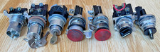 VARIOUS INDUSTRIAL SELECTOR SWITCHES - KEYED, PUSH BUTTON, ROTARY ETC