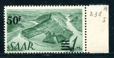 SAAR 1947 238I ** POSTFRISCH TADELLOS URDRUCK BEFUND VP (G2317