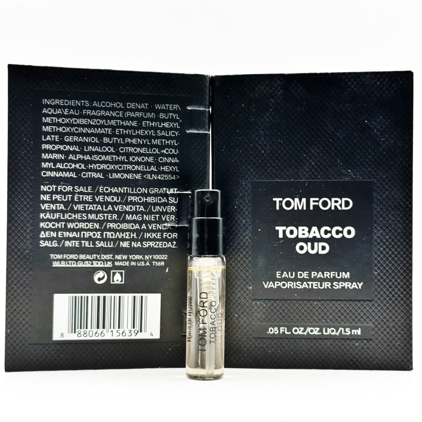 Tom Ford Tobacco Oud Edp Sample Spray 1.5Ml / 0.05Oz🍂