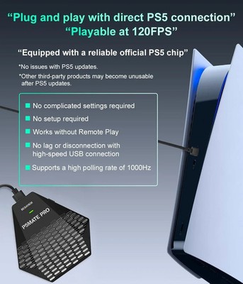 Besavior P5Mate Converter Adapter for PS5 Play All Games Support