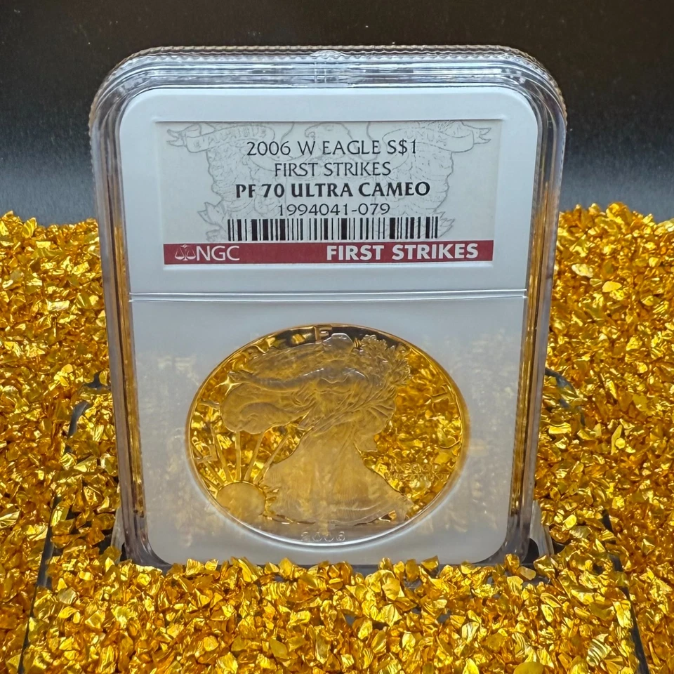 Proof 2006 W $1 Silver Eagle NGC PF70UC Rare First Strikes Eagle Label Spotless! - Image 2 of 4