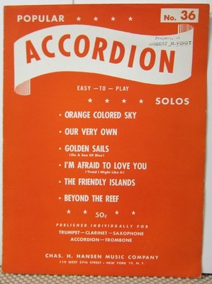 Popular Accordion Solos No 36 - Sheet Music