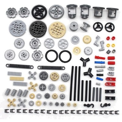 Technik Ersatzteile Set Steine Motor Getriebe Klemmbausteine Verbinder kompat...