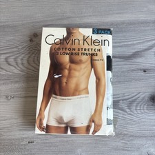 Image of Calvin Klein Cotton Stretch 3 Pack Low Rise Trunks Size XL