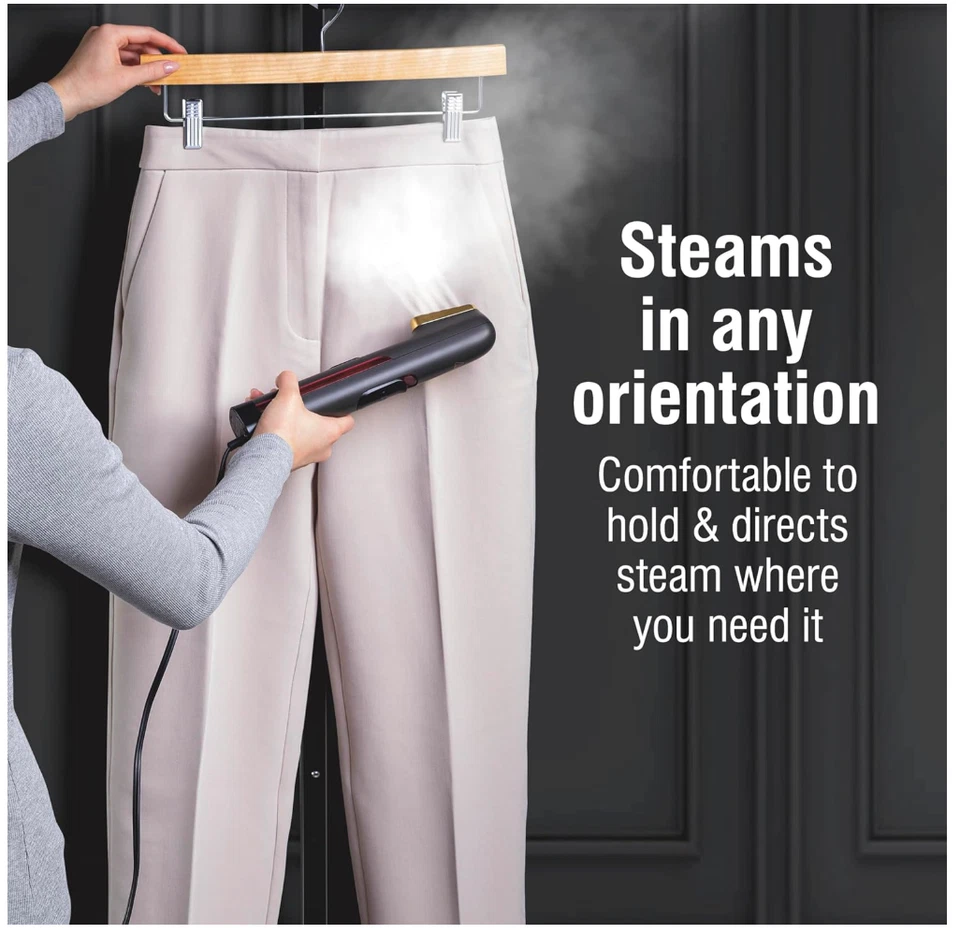 Vaporizador de ropa portátil de vapor CHI - negro Foto 4 de 4