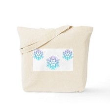 CafePress Blue Snowflakes Natural Canvas Tote Bag, Cloth Shopping Bag 36413640 