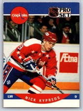 1990-91 NHL Pro Set Nick Kypreos Rookie Washington Capitals RC #551