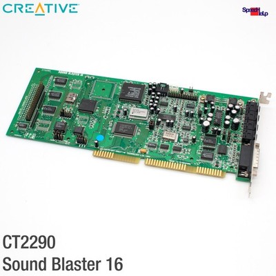ISA CREATIVE LABS CT2290 ORIGINAL SOUND BLASTER 16 AUDIO CARD 286 386 486 TEST!