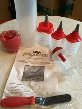 Prepology 18 Piece Complete Cupcake Kit Stainless Steel Tips