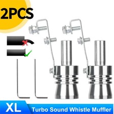 2pcs Exhaust Muffler Pipe Turbo Sound Whistle Oversized Car Roar Maker Loud Xl 2pcs Exhaust Muffler Pipe Turbo Sound Whistle Oversized Car Roar Maker Loud Xl