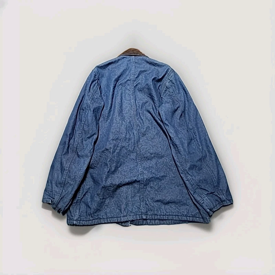 Abrigo de Colección Carters Para Hombres - Borde Azul Denim Tareas - Manta a Cuadros Forrada - TALLA 40 Foto 2 de 4