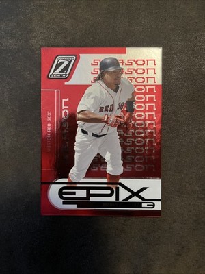 2005 Donruss Zenith Epix Manny Ramirez #E-6 Red Moment /100 Color Match Red Sox