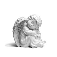 Praying Angels Figurine, Garden Angel Statues, Waterproof Kneeling Angel Scul...